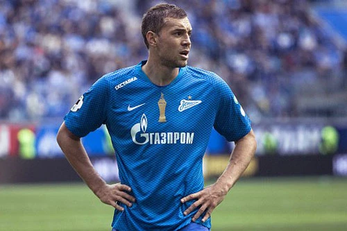 8. Artem Dzyuba (Zenit - giá trị chuyển nhượng: 13 triệu euro).