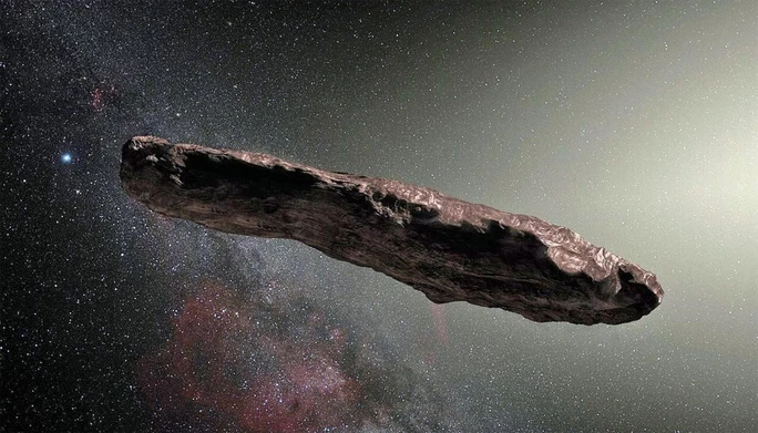 Tiểu hành tinh quái dị Oumuamua - Ảnh đồ họa từ NASA