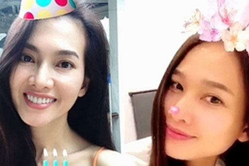 Dương Mỹ Linh mừng sinh nhật Anh Thư