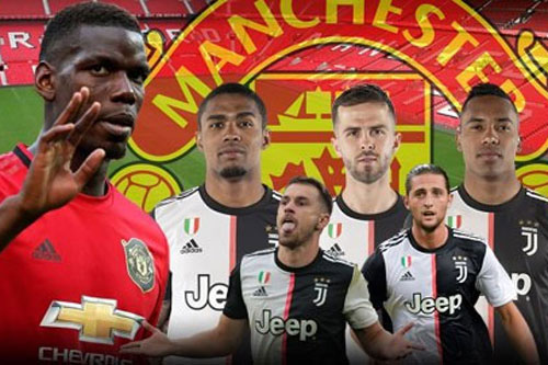 M.U lên danh sách cầu thủ Juve có thể đổi chỗ với Pogba