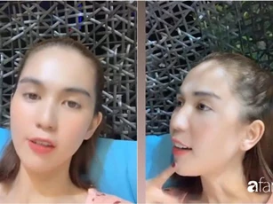 Vì kiểu tóc "sai trái" mà Ngọc Trinh lộ cả mảng da đầu như sắp hói, nhìn vừa shock lại vừa thương cho cô nàng