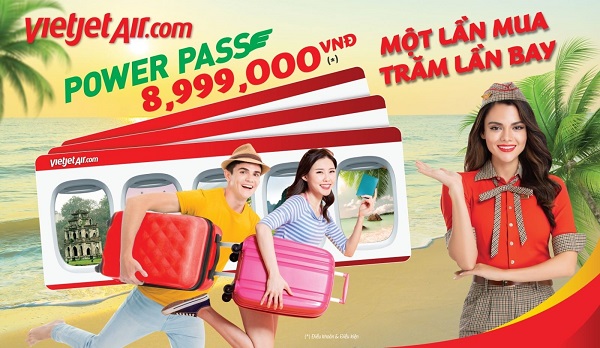 Ở nhà và gửi tặng người yêu thương “POWER PASS”, bay cả năm cùng Vietjet