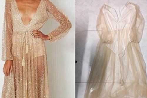 Háo hức đặt mua chiếc váy "sang chảnh" như công chúa, cô nàng cay đắng nhận về thứ như "lưới đánh cá" mỏng tang