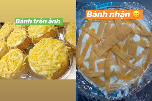 Lên mạng đặt bánh bông lan phủ đầy phô mai vàng ươm, thành phẩm khiến cô gái "dở khóc dở cười"