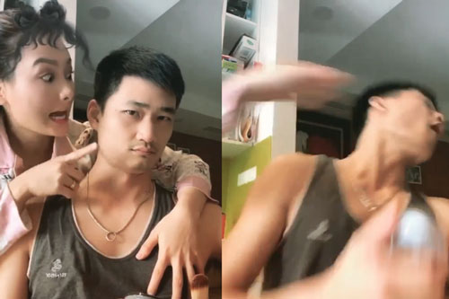 Sự thật đằng sau clip Bảo Thanh "tát chồng"