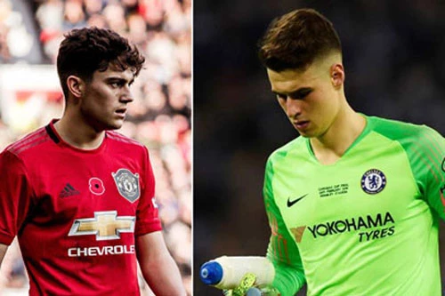 Daniel James và Kepa.