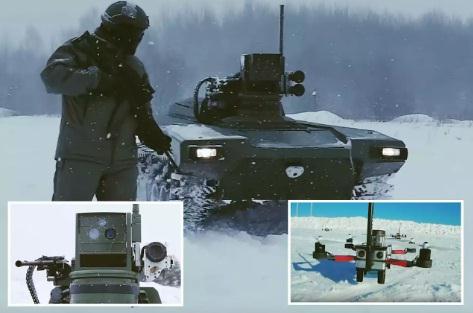 Robot chiến đấu của Nga tự phối hợp với UAV