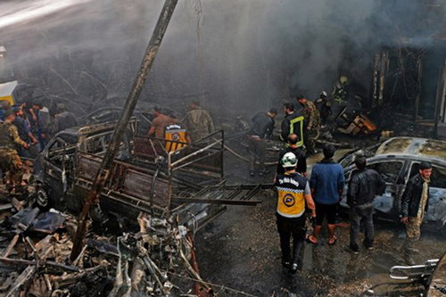 Đánh bom xe chở dầu tại Syria, gần 100 người thương vong