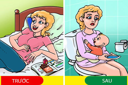 11 tình huống cho bạn thấy cuộc sống thay đổi “chóng mặt” kể từ khi có con