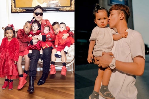 Những ông bố Vbiz nuôi con một mình