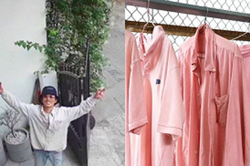 Cho mẻ áo trắng vào máy giặt, lúc phơi đồ anh chàng "khóc thét" vì cảnh tượng khó ngờ