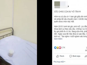 Vợ vừa sinh xong chồng xin cho cốc cháo từ thiện lạnh ngắt, ra hành lang chơi game để vợ bế con dù vết mổ chưa lành
