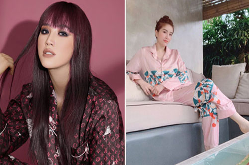 Ở nhà vẫn phải mặc đẹp, Bảo Thy chuộng đồ ngủ lụa hàng hiệu, đắt tiền