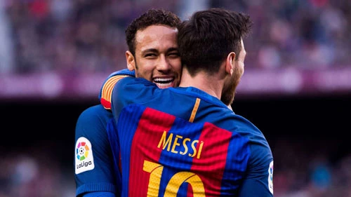 Neymar thi đấu rất ăn ý với Messi khi còn chơi cùng trong màu áo Barca