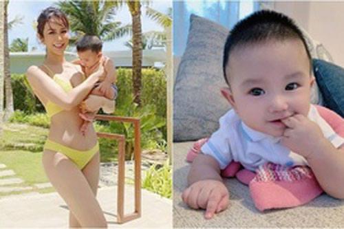 Con trai gần 6 tháng tuổi của Diệp Lâm Anh