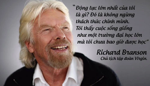Nhà sáng lập tập đoàn Virgin - Richard Branson Nhà sáng lập tập đoàn Virgin - Richard Branson