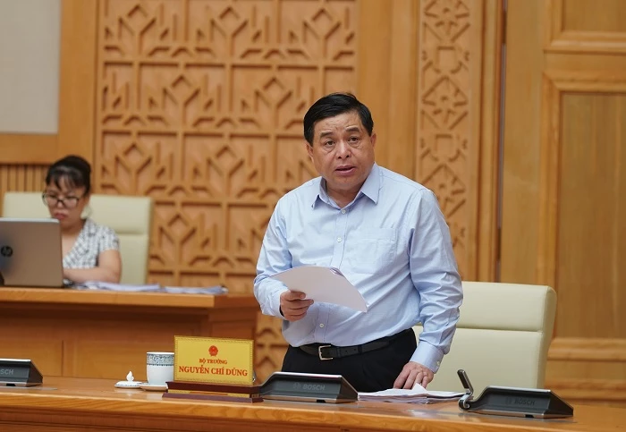 Bộ trưởng Bộ Kế hoạch và Đầu tư Nguyễn Chí Dũng phát biểu tại phiên họp. - Ảnh: VGP/Quang Hiếu Bộ trưởng Bộ Kế hoạch và Đầu tư Nguyễn Chí Dũng phát biểu tại phiên họp. - Ảnh: VGP/Quang Hiếu