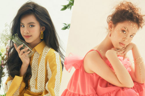 Mẫu nhí Ngọc Anh diện váy đi tiệc mùa hè