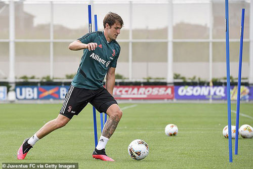 Các ngôi sao Juventus chính thức tập luyện trở lại trên sân cỏ