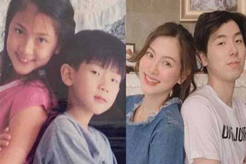 Mỹ nhân 'Chiếc lá bay' khoe ảnh đẹp từ bé nhưng mọi sự chú ý lại dồn vào nhan sắc của cậu em trai cực phẩm không kém