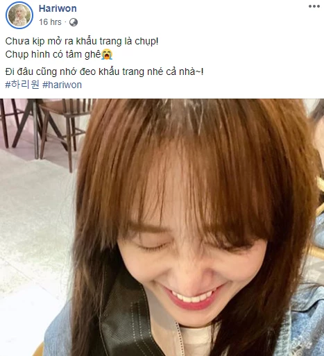 Bài đăng mới nhất của Hari Won.