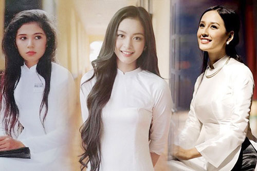 Vẻ đẹp tinh khôi gây thương nhớ của tà áo dài trắng