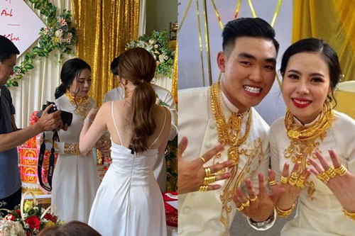 Cô dâu được chị gái tặng ’sương sương’ 49 cây vàng cùng 2,5 tỷ tiền mặt