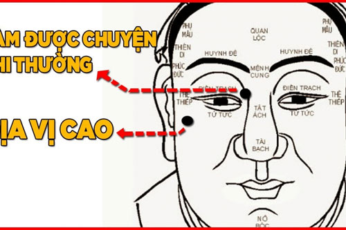 Vị trí 3 nốt ruồi "đuổi" lộc - phá tài và 5 nốt ruồi "gọi lộc" hiện rõ trên gương mặt