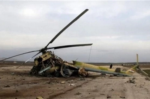 Ảnh minh họa: Một máy bay trực thăng do Nga sản xuất bị rơi. Ảnh: Avia-pro.