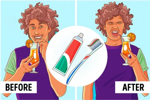 Kem đánh răng gây ảnh hưởng tới các hụ thể vị giác của chúng ta, ức chế khả năng cảm nhận vị ngọt, làm cho lưỡi nhạy cảm hơn với vị đắng. Điều này làm thay đổi tạm thời cách chúng ta cảm nhận vị thực phẩm.
