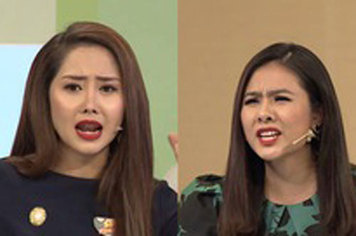 Diễn viên Vân Trang bật dậy khỏi bàn, tranh cãi với Tường Vi vì bất đồng quan điểm