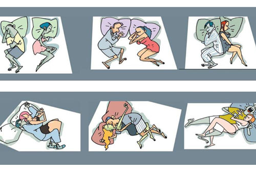 Trắc nghiệm: Đo tình cảm cặp đôi qua tư thế ngủ chung