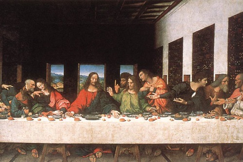 Trong tranh “Bữa ăn cuối cùng”, thực đơn của chúa Jesus là gì?