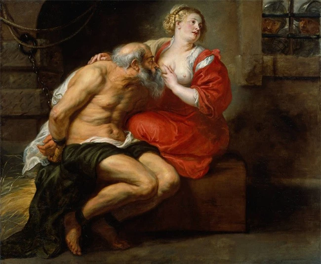  Bức Cimon and Pero của danh hoạ Rubens vẽ năm 1640. 