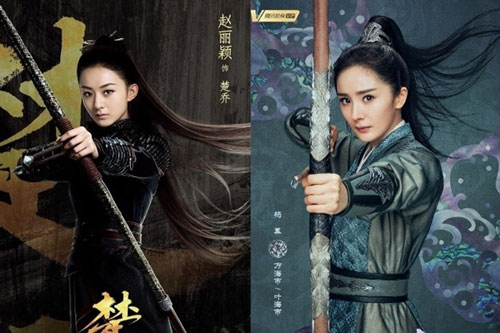 Dương Mịch bị nói "nhái" tạo hình của Triệu Lệ Dĩnh