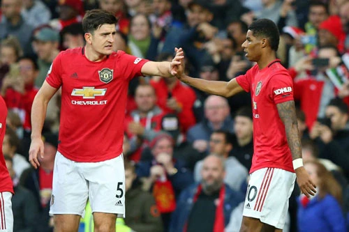 Maguire và Rashford (phải).