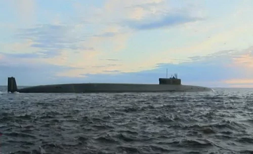Tàu ngầm Hoàng tử Vladimir - Dự án 955A đã tiến hành bài thử nghiệm cuối trước khi bàn giao. Ảnh: TASS.