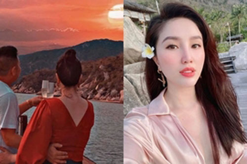Bảo Thy nghỉ dưỡng với chồng đại gia