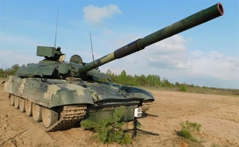 Xe tăng chiến đấu chủ lực T-72AMT do Ukraine nâng cấp