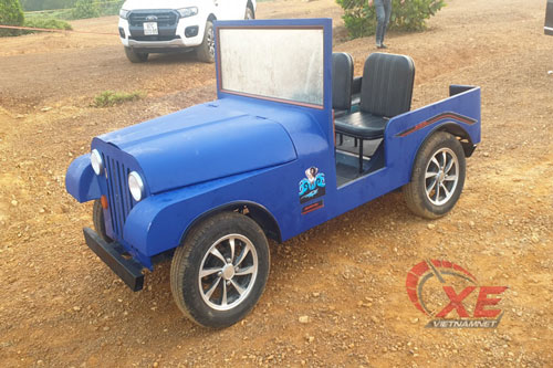 Xe "Jeep mui trần" tự chế đẹp long lanh của dân chơi Ninh Bình