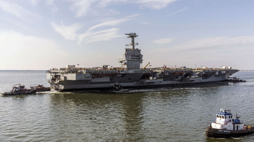 Mỹ nhận tàu sân bay Kennedy đúng tiến độ bất chấp đại dịch Covid-19