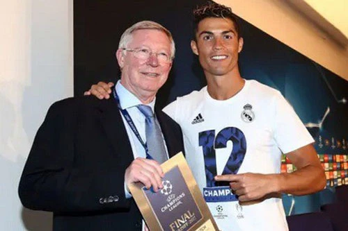 Sir Alex và Ronaldo.