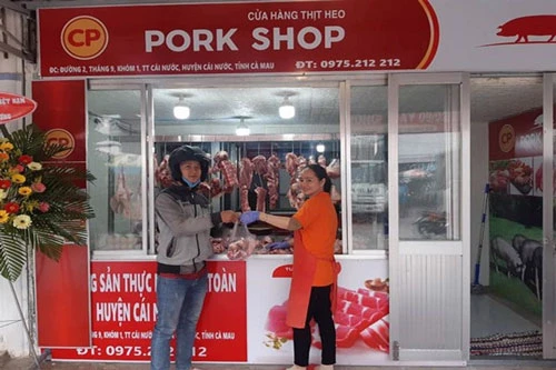 Nhiều cửa hàng Pork Shop đạt tiêu chuẩn tủ mát được đầu tư cơ sở vật chất khang trang, theo trang thiết bị tiêu chuẩn của C.P. Việt Nam được thị trường đón nhận