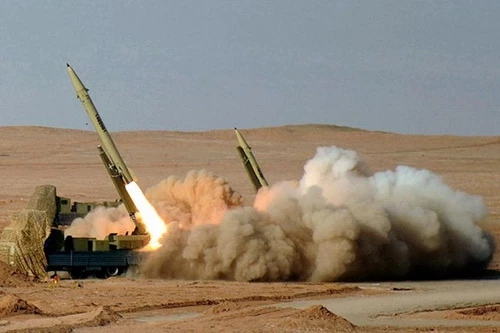 Tên lửa đạo đạo Fateh-110 Conqueror đã được Iran đưa tới Syria với số lượng lớn. Ảnh: Al Masdar News.
