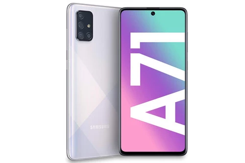 Samsung Galaxy A71 (14,99 triệu đồng xuống 8,99 triệu đồng).