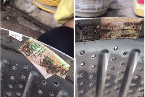 Vệ sinh lồng máy giặt đã lâu năm, anh chồng bất ngờ phát hiện "kho báu" khiến ai cũng ngỡ ngàng