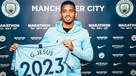 Man City tăng lương để 'phong tỏa' Gabriel Jesus