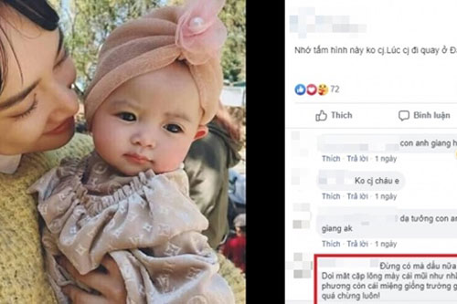 Xôn xao trước hình ảnh được cho là con gái của Nhã Phương - Trường Giang