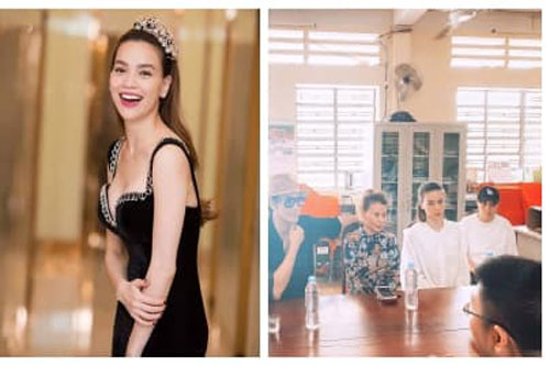 Đi làm từ thiện nhưng bị chụp lén, nhan sắc Hà Hồ trông như thế nào?