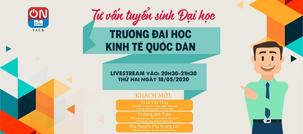 20h30 tối nay, trực tiếp tư vấn tuyển sinh vào ĐH Kinh tế quốc dân trên sóng VTVcab
